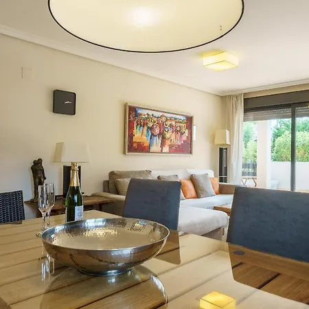 Luxurious And Spacious Apartment With A Private Garden And Solarium With Great Views In Estepona Area Marbella La Resina Country Golf Apartment *